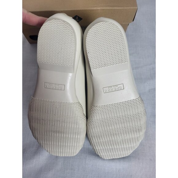 NEW Sperry Saltwater Metallic Jacquard Duck Boot Womens Size 7 Cream Booties NIB - Picture 10 of 10